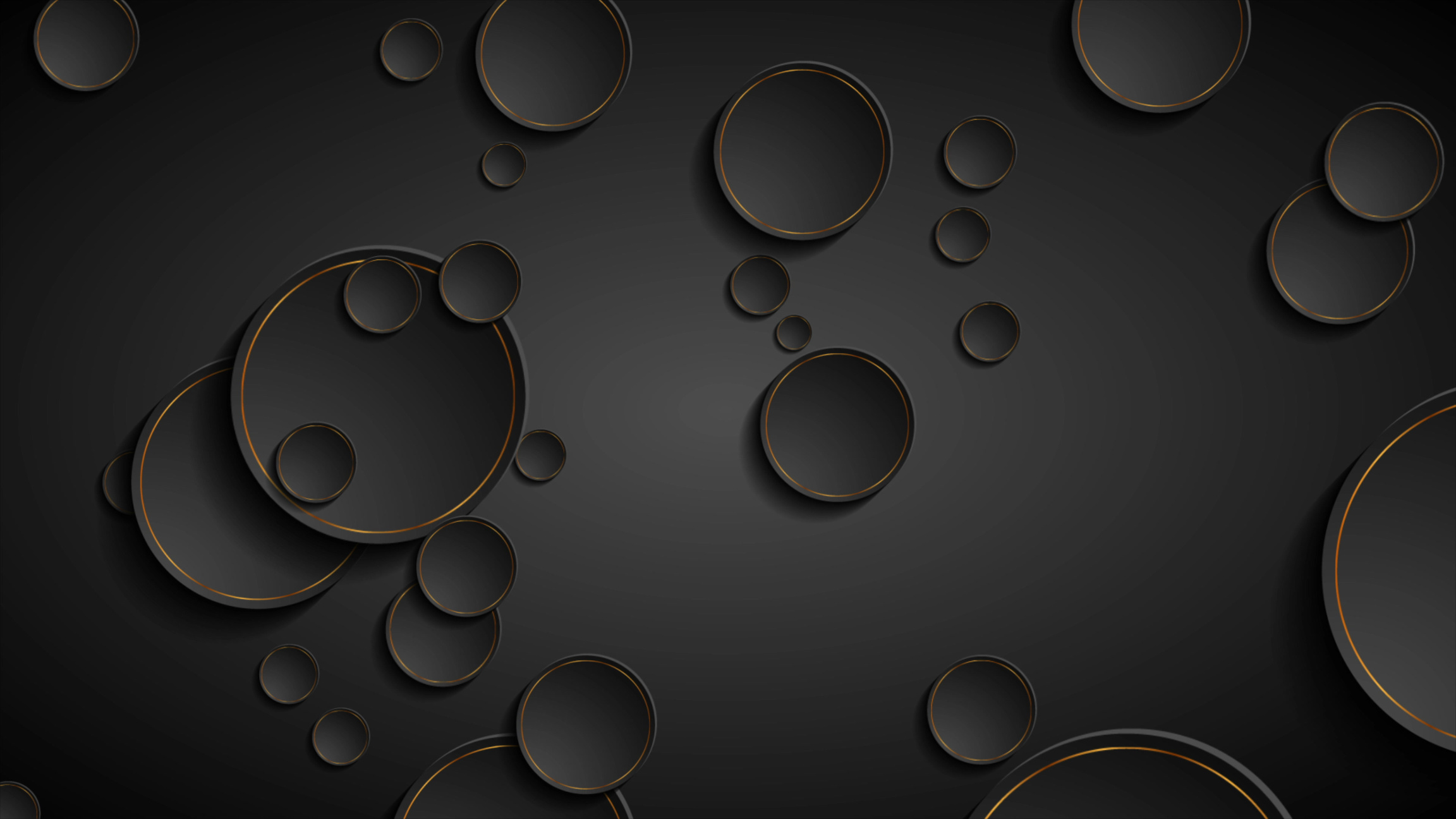 Black Circles Seamless Pattern